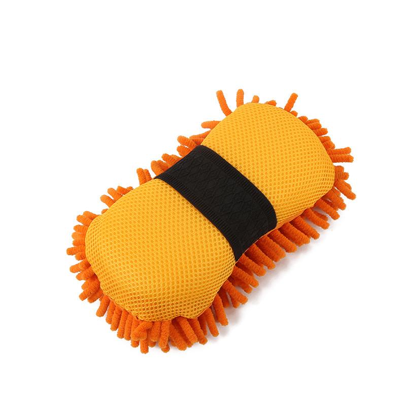 Chenille Carwash-spons met elastiek