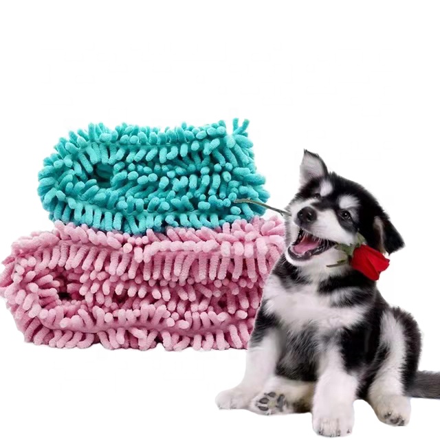 Microfiber Chenille Hondenhanddoeken Huisdier Doek