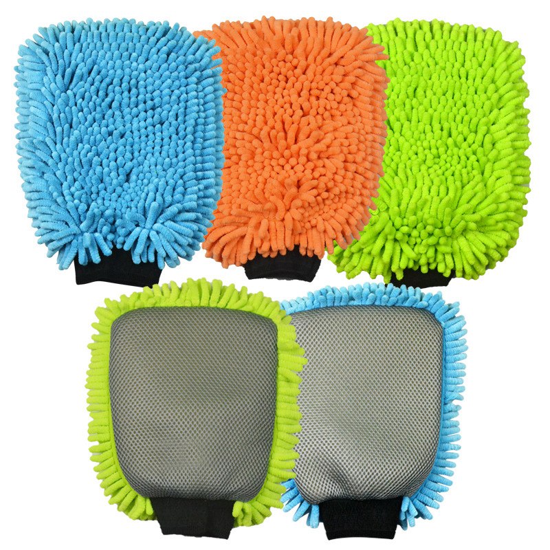 Microfiber Plush Wash Chenille Mitt Autoreinigingshandschoen