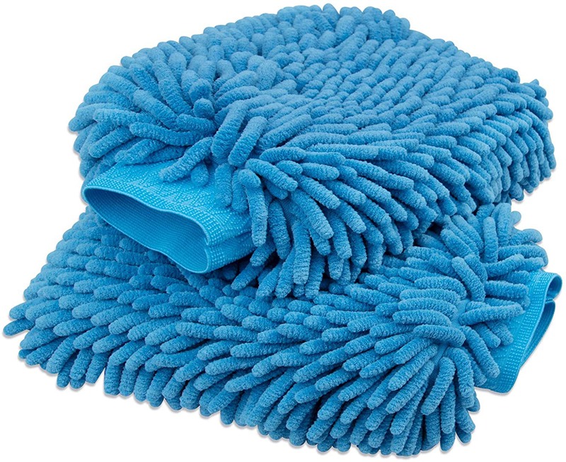 Premium microfiber chenille autowashandschoen